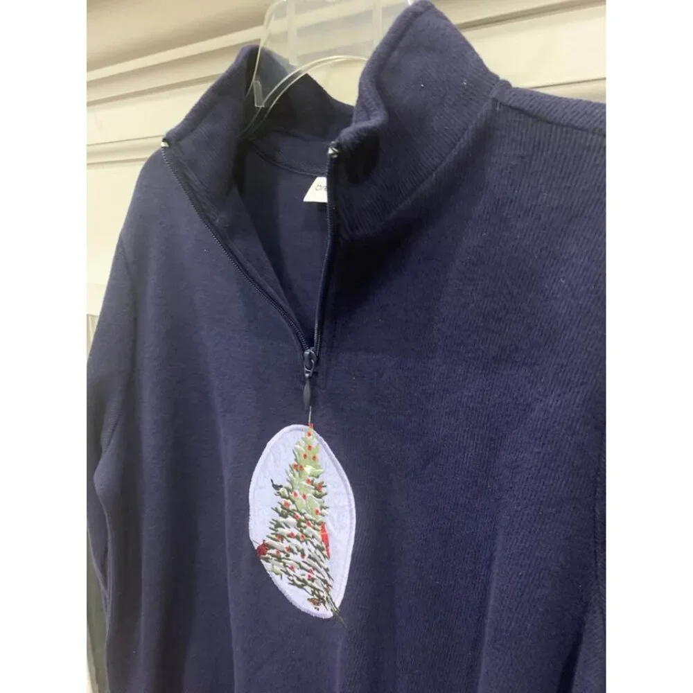 NWT Breckenridge adult medium winter / Christmas sweater, quarter zip (bin U)